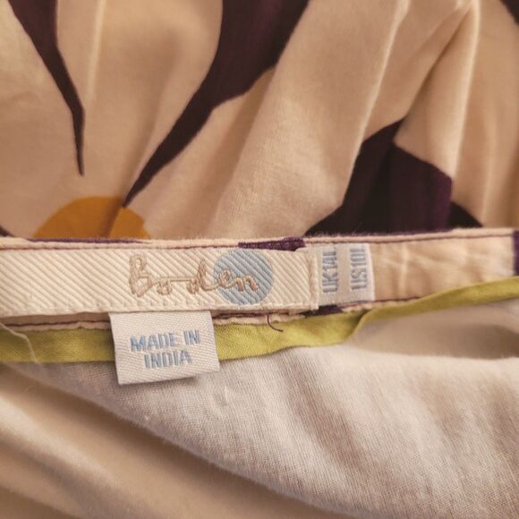 Boden size 10L dress maxi long flower open back lining zip - Picture 12 of 14